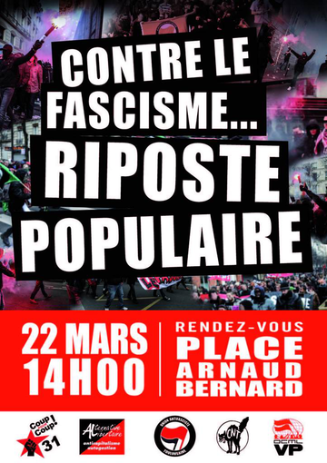 Contre le fascisme, riposte populaire !