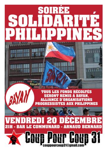  Soirée de soutien avec le peuple philippin